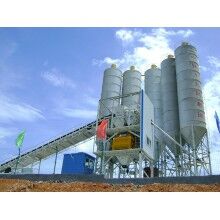 高清圖細節圖城鎮化建設小型混凝土攪拌站HLS120混凝土攪拌樓